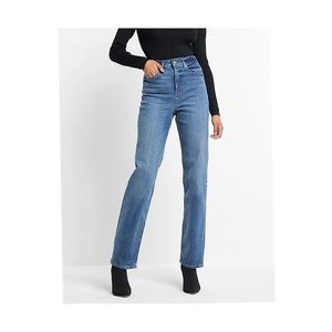 Express Modern Straight High Waist Jeans
